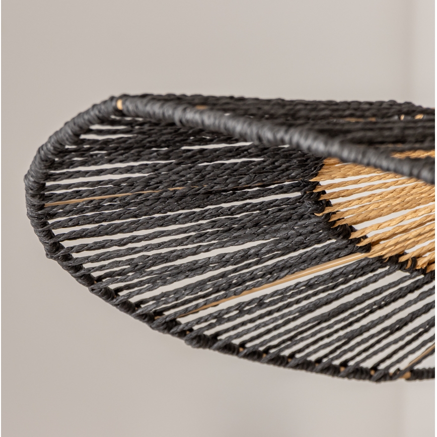 Brilagi - Suspension LED sur câble CERIA BOHO 1xE27/40W/230V Ø 80 cm noir/marron