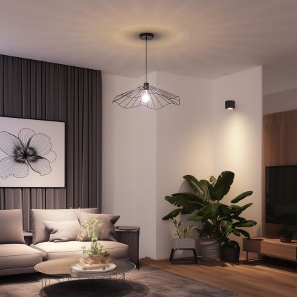 Brilagi - Suspension LED sur câble CERIA WIRE 1x E27 / 40 W / 230 V Ø 60 cm noire