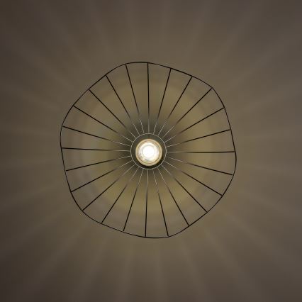 Brilagi - Suspension LED sur câble CERIA WIRE 1x E27 / 40 W / 230 V Ø 60 cm noire