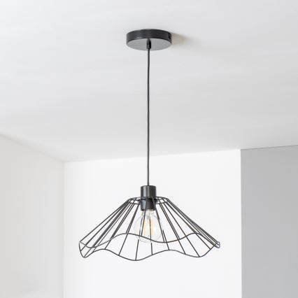 Brilagi - Suspension LED sur câble CERIA WIRE 1x E27/40W/230V Ø 40 cm noir