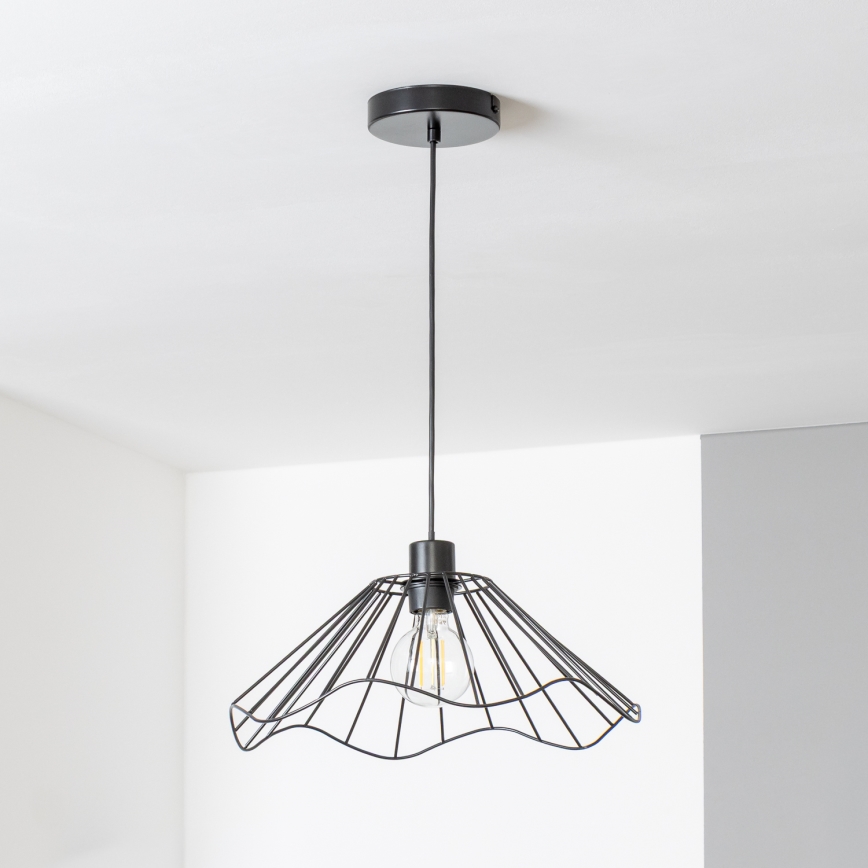 Brilagi - Suspension LED sur câble CERIA WIRE 1x E27/40W/230V Ø 40 cm noir