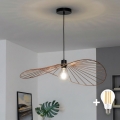 Brilagi - Suspension LED sur câble CERIA WIRE 1xE27/40W/230V 60x80 cm bronze