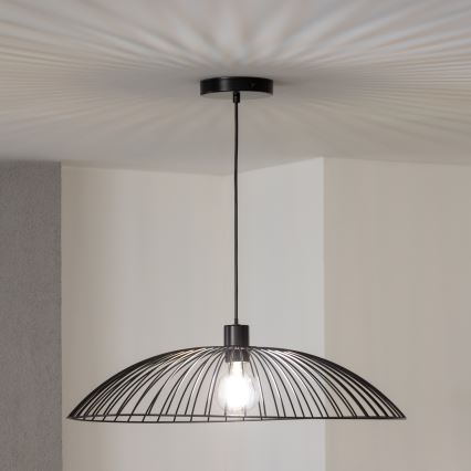 Brilagi - Suspension LED sur câble CERIA WIRE 1xE27/40W/230V diam. 60 cm noire