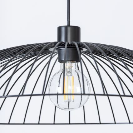 Brilagi - Suspension LED sur câble CERIA WIRE 1xE27/40W/230V diam. 60 cm noire