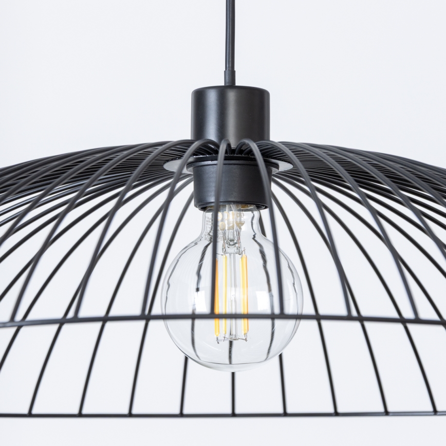 Brilagi - Suspension LED sur câble CERIA WIRE 1xE27/40W/230V diam. 60 cm noire