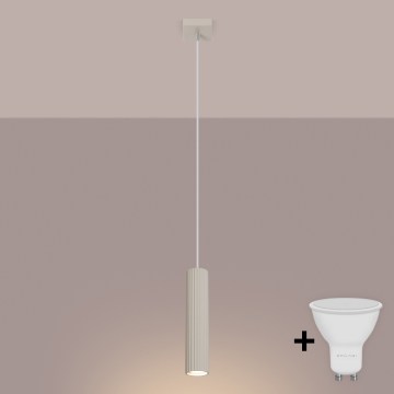 Brilagi - Suspension LED sur câble CRESTO 1xGU10/10W/230V crème