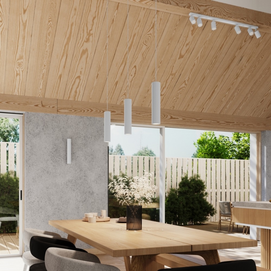 Brilagi - Suspension LED sur câble CRESTO 3xGU10/10W/230V blanche