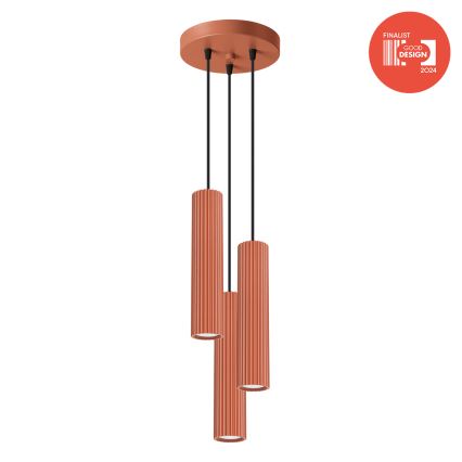 Brilagi - Suspension LED sur câble CRESTO 3xGU10/10W/230V rouge