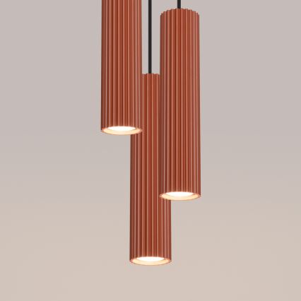 Brilagi - Suspension LED sur câble CRESTO 3xGU10/10W/230V rouge