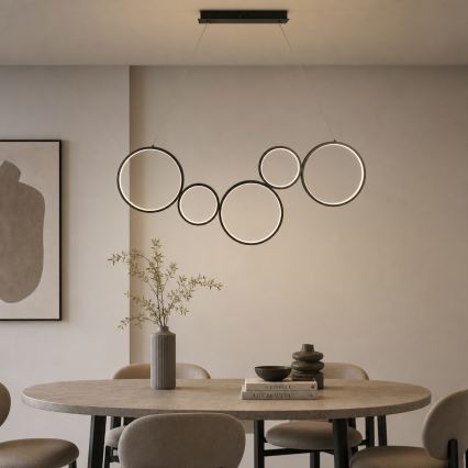 Brilagi - Suspension LED sur câble ECHO LED/60W/230V 4000K 100 cm noire
