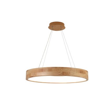 Brilagi - Suspension LED sur câble FALCON WOOD LED/40W/230V 3000/4000/6000K Ø 60 cm bois