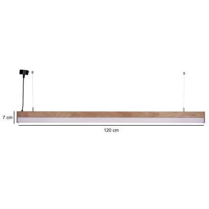 BRILAGI - Suspension LED sur câble GARDALINE LED/100W/230V chêne