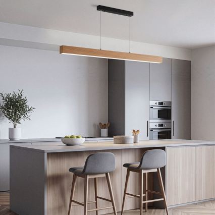BRILAGI - Suspension LED sur câble GARDALINE LED/90W/230V chêne
