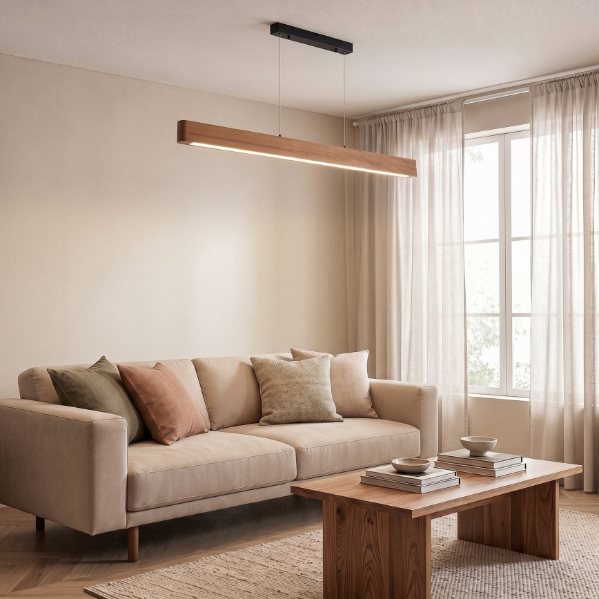 BRILAGI - Suspension LED sur câble GARDALINE LED/90W/230V chêne
