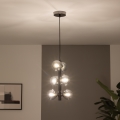 Brilagi - Suspension LED sur câble MILLA 6xG9/3W/230V chrome noir/fumé