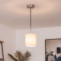 Brilagi - Suspension LED sur câble NUBILA 1x E27/60W/230V Ø 14 cm noir/crème