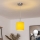 Brilagi - Suspension LED sur câble NUBILA 1xE27/60W/230V Ø 14 cm jaune