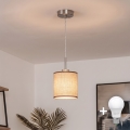 Brilagi - suspension LED sur câble NUBILA 1xE27/60W/230V Ø 14 cm marron