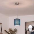 Brilagi - Suspension LED sur câble NUBILA 1xE27/60W/230V Ø 14 cm noir/bleu foncé