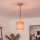 Brilagi - Suspension LED sur câble NUBILA 1xE27/60W/230V Ø 14 cm noir/orange
