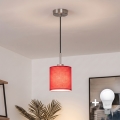 Brilagi - Suspension LED sur câble NUBILA 1xE27/60W/230V Ø 14 cm noire/rouge