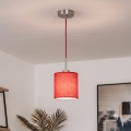 Brilagi - Suspension LED sur câble NUBILA 1xE27/60W/230V Ø 14 cm rouge