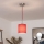 Brilagi - Suspension LED sur câble NUBILA 1xE27/60W/230V Ø 14 cm rouge