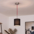 Brilagi - Suspension LED sur câble NUBILA 1xE27/60W/230V Ø 14 cm rouge/noir