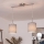 Brilagi - Suspension LED sur câble NUBILA 2xE27/60W/230V grise