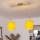 Brilagi - Suspension LED sur câble NUBILA 2xE27/60W/230V jaune