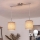 Brilagi - Suspension LED sur câble NUBILA 2xE27/60W/230V marron