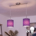 Brilagi - Suspension LED sur câble NUBILA 2xE27/60W/230V violet
