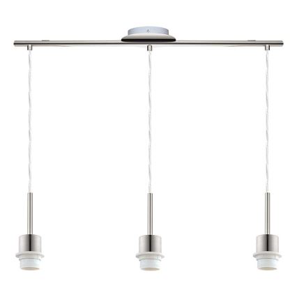 Brilagi - Suspension LED sur câble NUBILA 3xE27/60W/230V noire