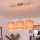 Brilagi - Suspension LED sur câble NUBILA 3xE27/60W/230V orange