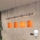 Brilagi - Suspension LED sur câble NUBILA 4xE27/60W/230V gris/orange