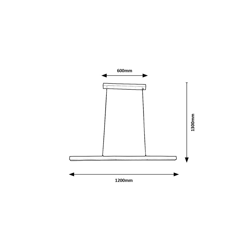 Brilagi - Suspension LED sur câble PAXIS LED/30W/230V 120 cm blanche