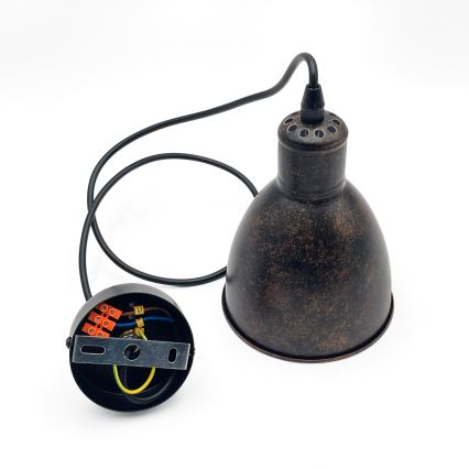 Brilagi - Suspension LED sur câble RIDDY 1xE27/60W/230V cuivré/patiné