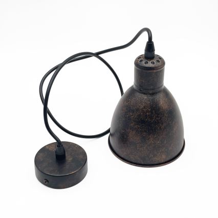 Brilagi - Suspension LED sur câble RIDDY 1xE27/60W/230V cuivré/patiné