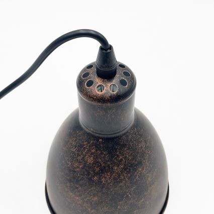 Brilagi - Suspension LED sur câble RIDDY 1xE27/60W/230V cuivré/patiné