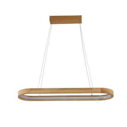 Brilagi - Suspension LED sur câble UMEA WOOD LED/30W/230V 70x20 cm bois d'hévéa