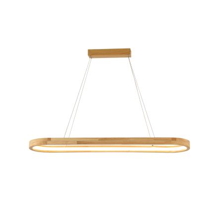 Brilagi - Suspension LED sur câble UMEA WOOD LED/40W/230V 90 x 22 cm, bois d'hévéa