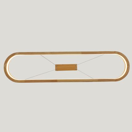 Brilagi - Suspension LED sur câble UMEA WOOD LED/40W/230V 90 x 22 cm, bois d'hévéa