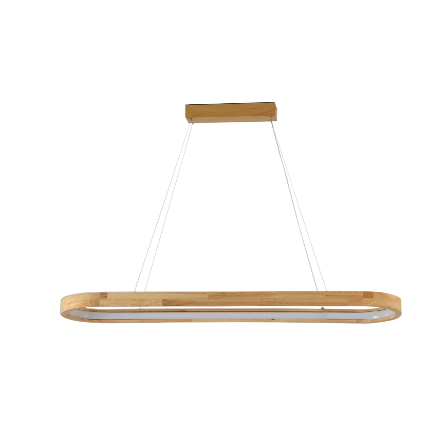 Brilagi - Suspension LED sur câble UMEA WOOD LED/40W/230V 90 x 22 cm, bois d'hévéa