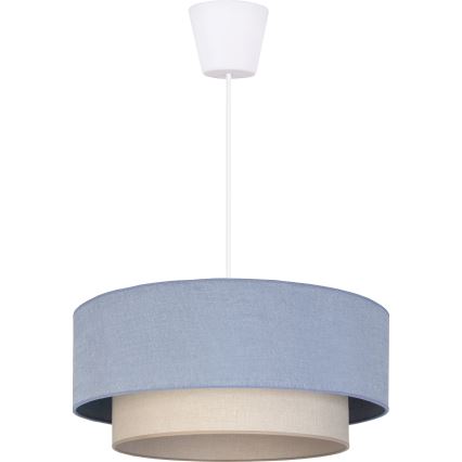 Brilagi - Suspension LED sur cordon BOHO ECO 1xE27/10W/230V Ø 40 cm bleu/crème