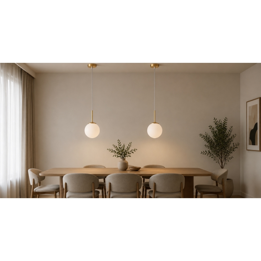 Brilagi - Suspension MILO sur câble, 1xE27/60W/230V, finition dorée
