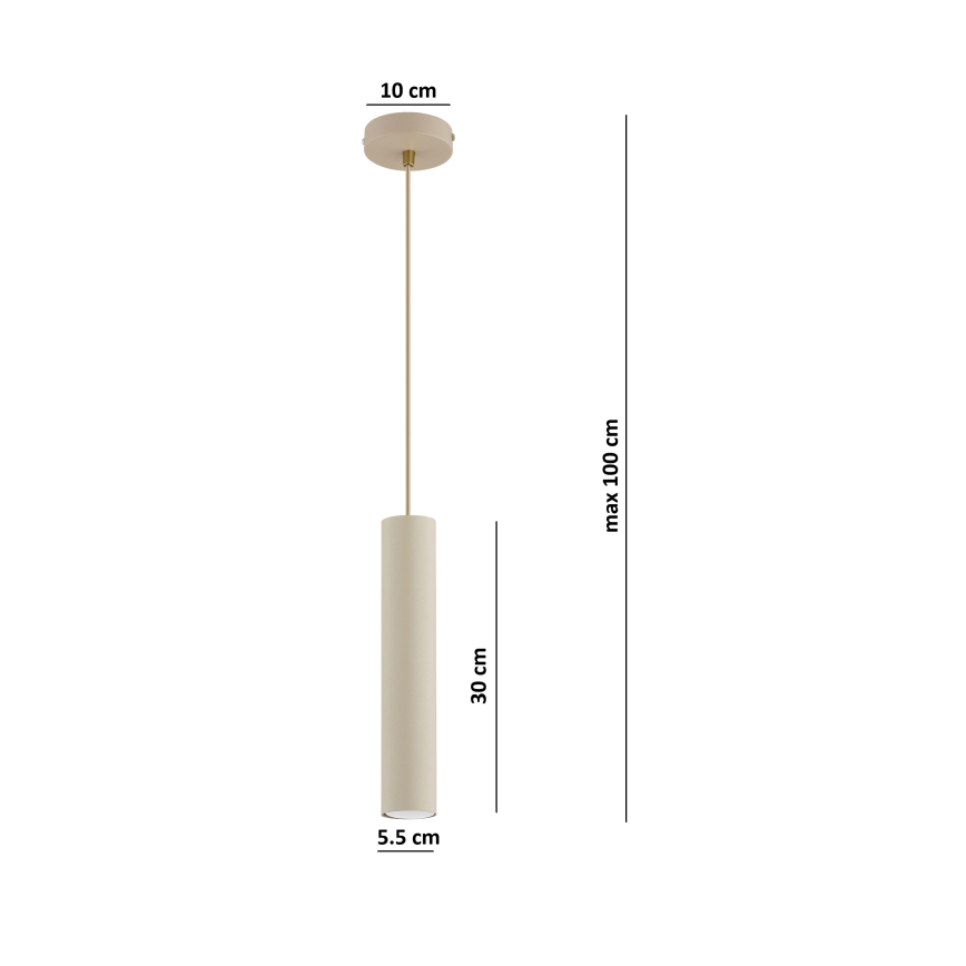 Brilagi - Suspension sur câble 1xGU10/15W/230V beige/doré