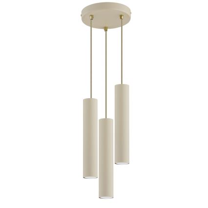 Brilagi - Suspension sur câble 3xGU10/15W/230V beige/doré