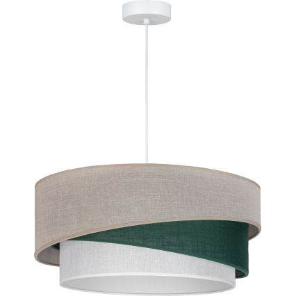 Brilagi - Suspension sur câble ARROW 1xE27/60W/230V Ø 45 cm beige/vert/blanc