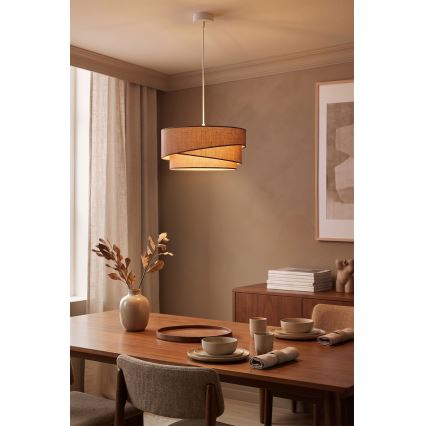 Brilagi - Suspension sur câble ARROW 1xE27/60W/230V Ø 45 cm marron