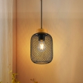 BRILAGI - Suspension sur câble BASKLITE 1xE27/15W/230V bois/noir